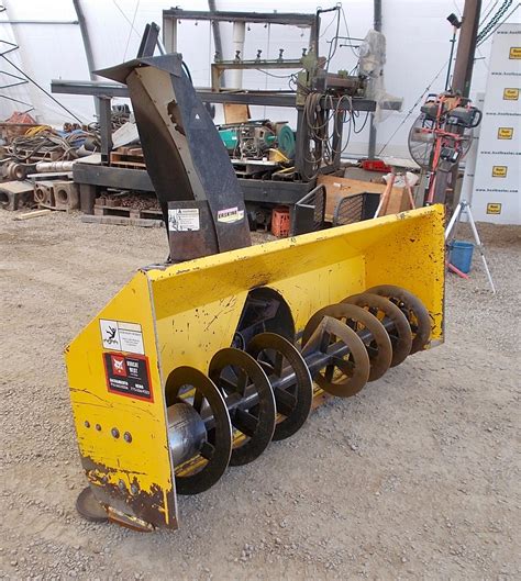 used skid steer snow blower attachment for sale|snow blower attachment for bobcat.